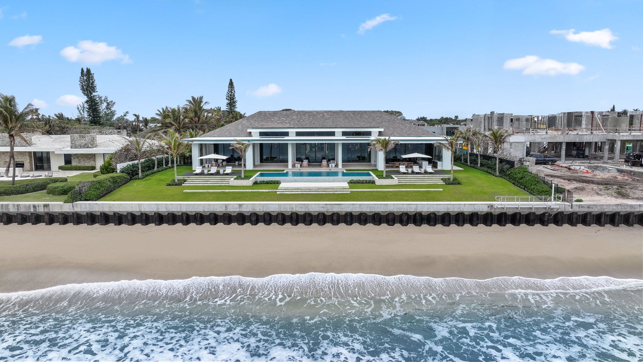 Oceanfront, from above