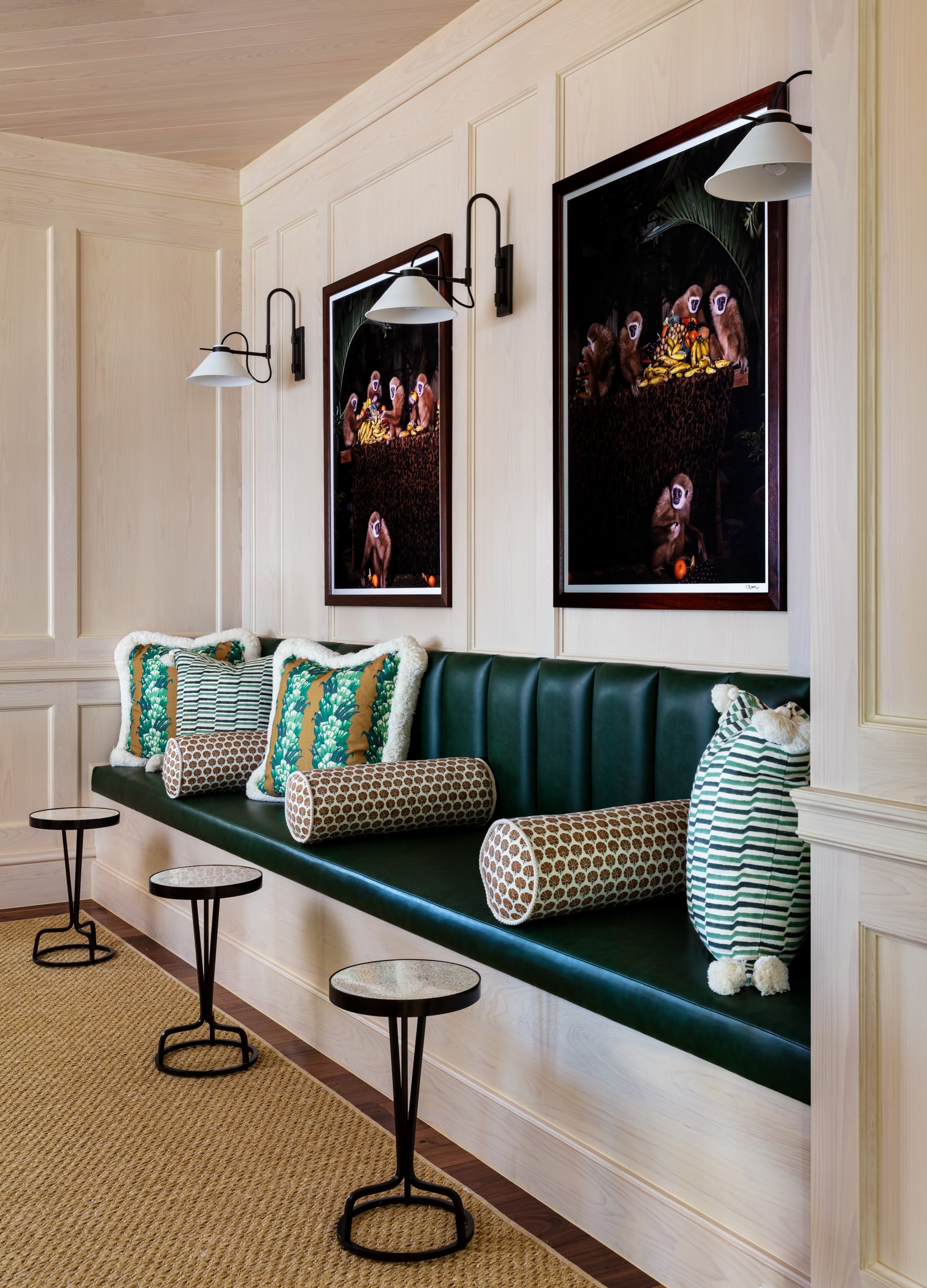 Green banquette