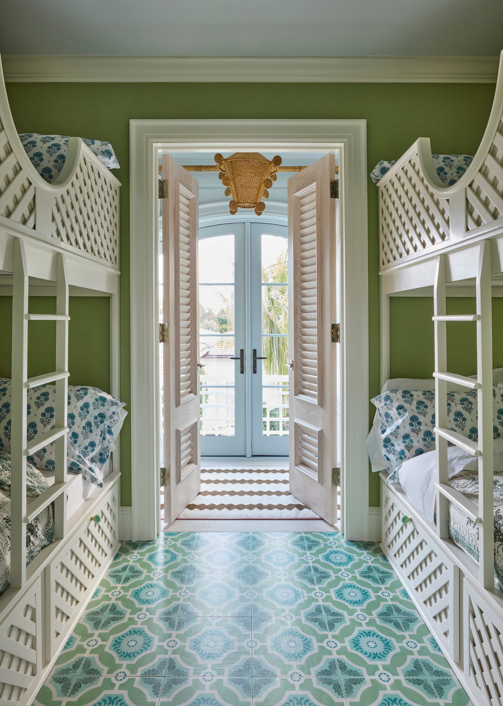 Bunk room, painted millwork