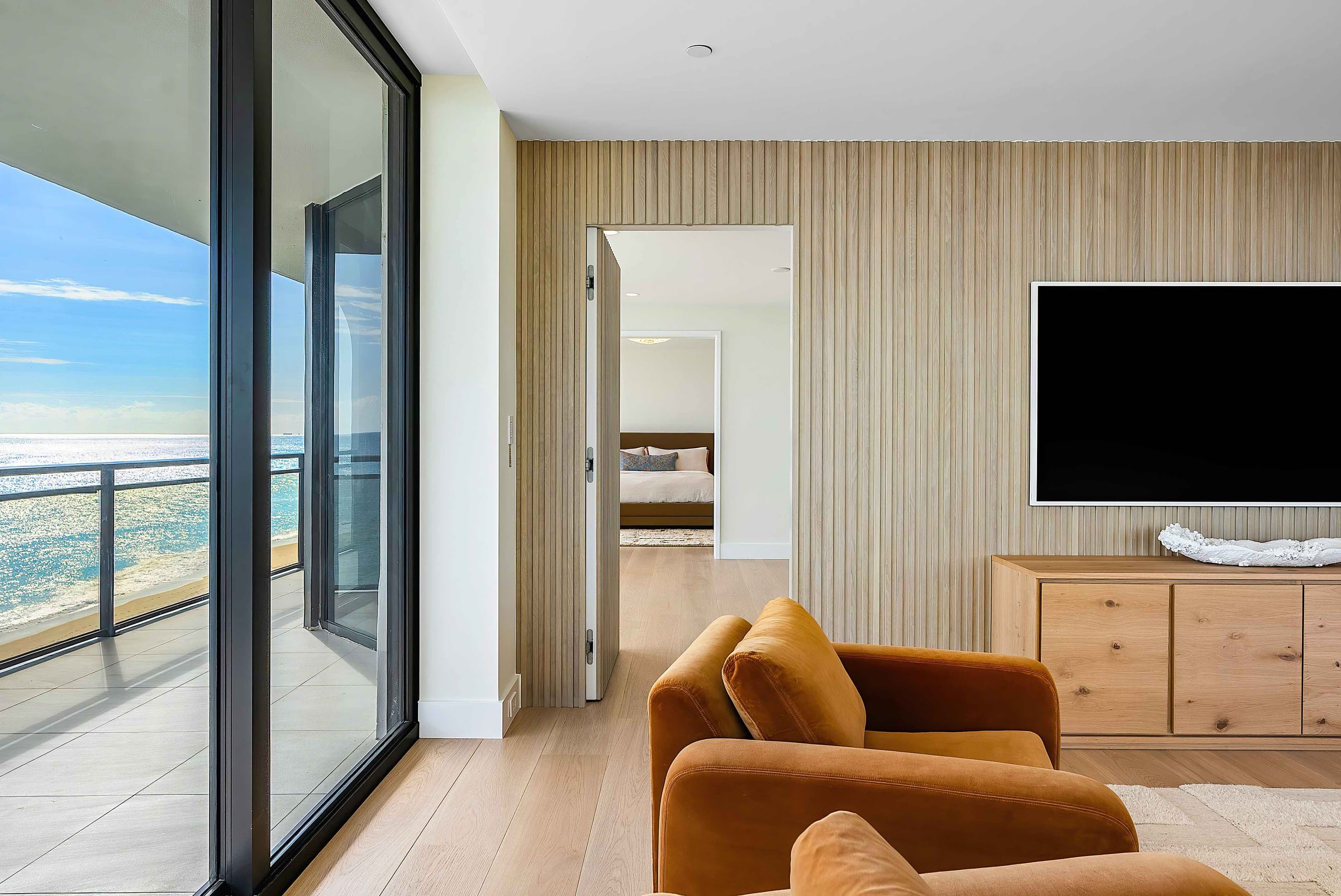 Living room above the water