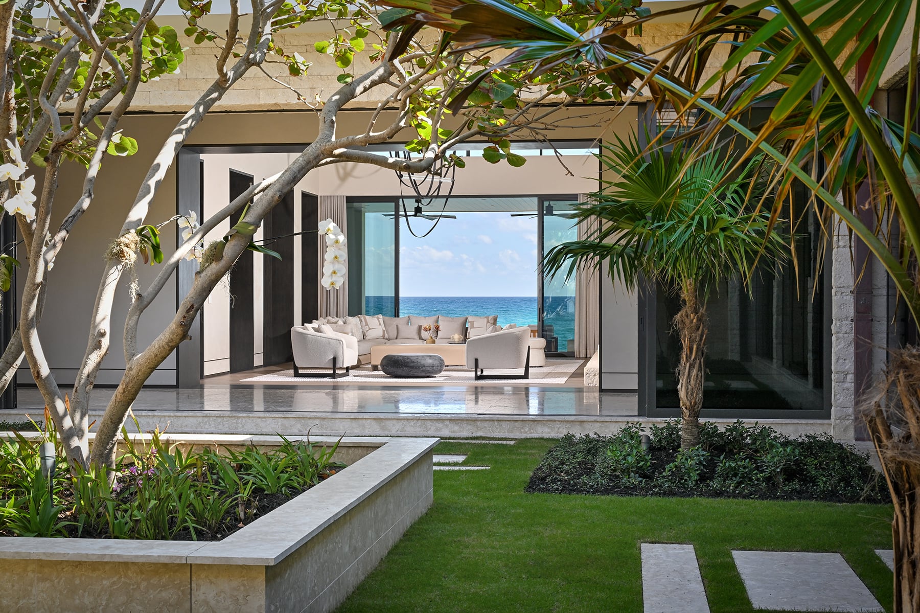 Courtyard, planted for shade